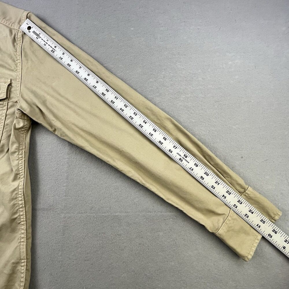 Flint and Tinder Stretch Canvas Expedition Shirt Men’s Medium Tan Chest Pockets - Picture 10 of 10